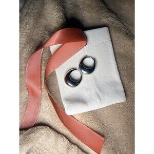 925 Sterling Silver Chunky Crescent Huggie Hoop Earrings Thick Small Hoops